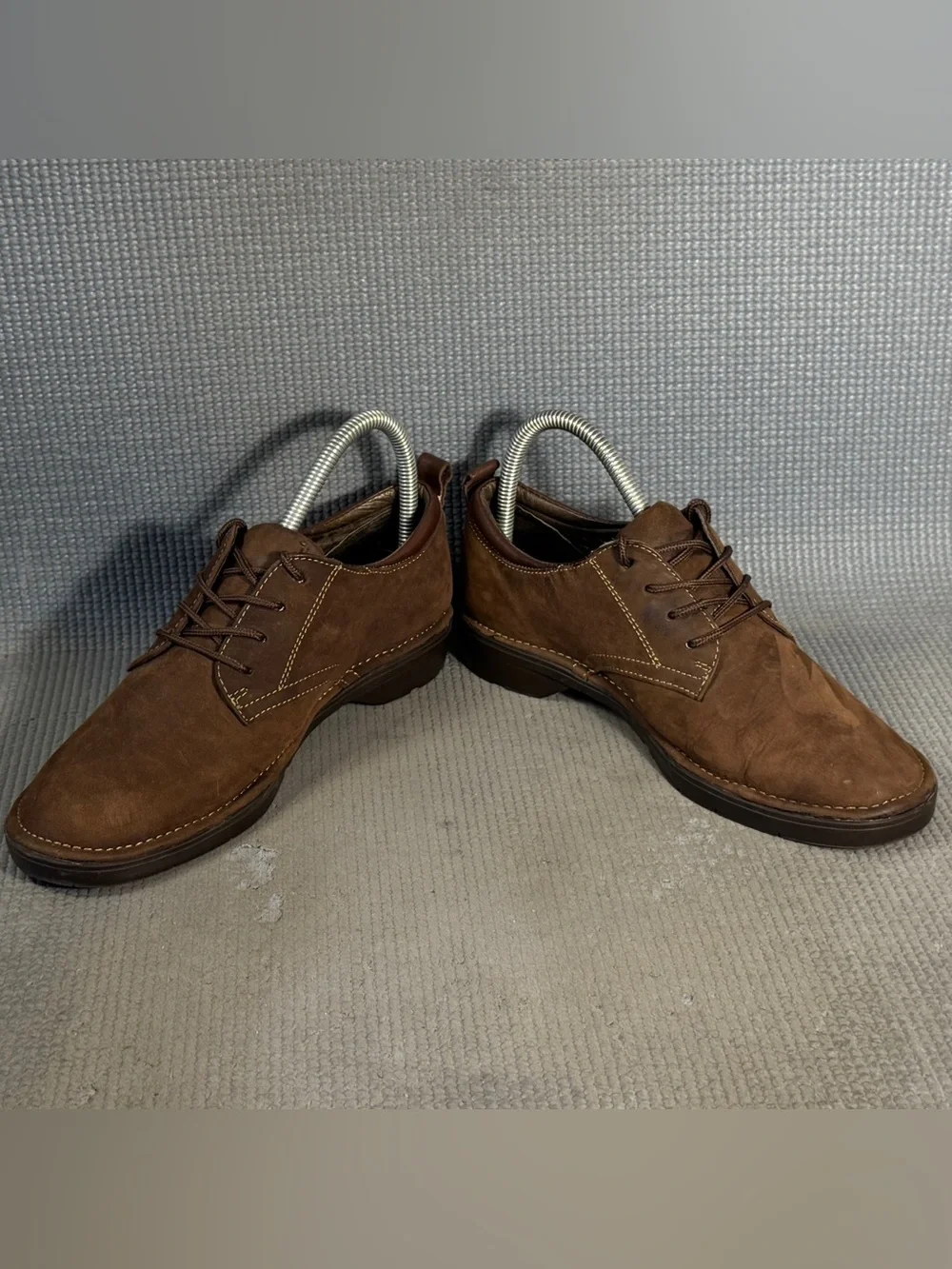Bass Women’s Sassy Leather Brown Suede Oxfords Shoes Lace Up Size 6.5